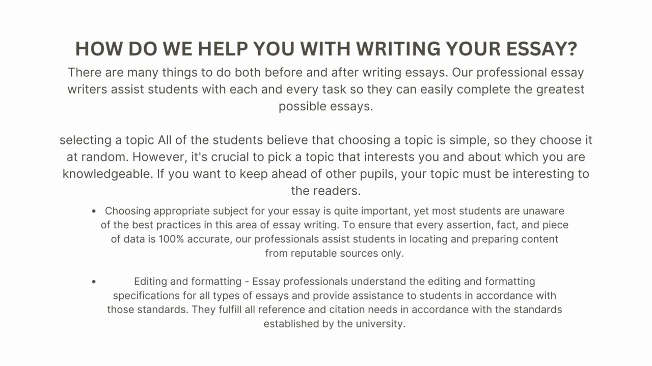 Why Do You Need Help While Writing An Essay?