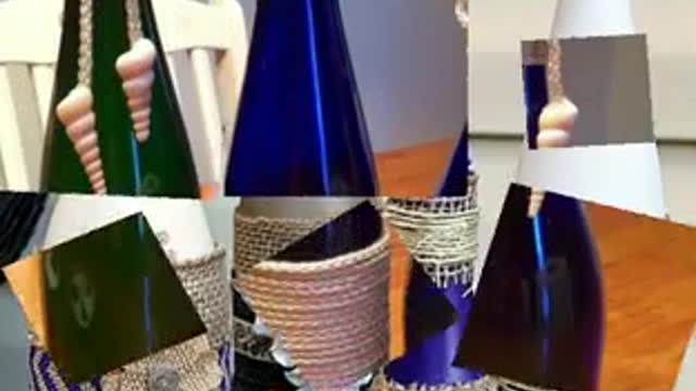 stylish Roop bottle decoration/fancy glitter with different decor ideas