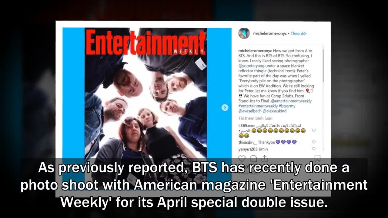 BTS has recently done a photo shoot with American magazine 'Entertainment Weekly'