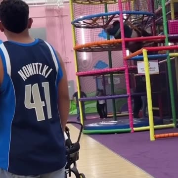 Fat Person Falls and Gets Stuck in Jungle Gym