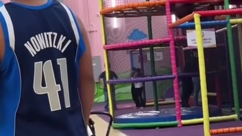 Fat Person Falls and Gets Stuck in Jungle Gym