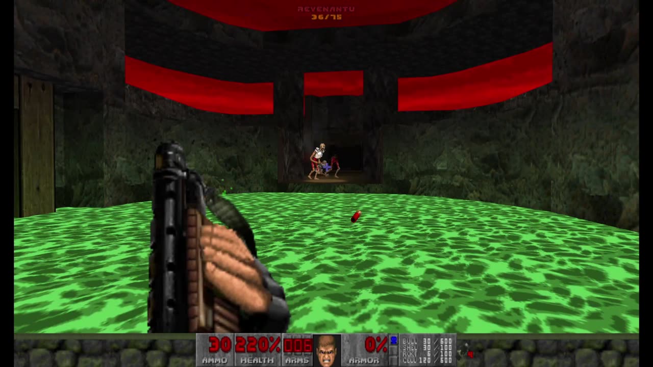 Brutal Doom - Plutonia - Pistol Start - Hard Realism - The Omen (MAP16)