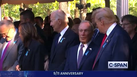 New Yorkers Chant For Trump's Return In Front Of Kamala, Biden At 9/11 Memorial