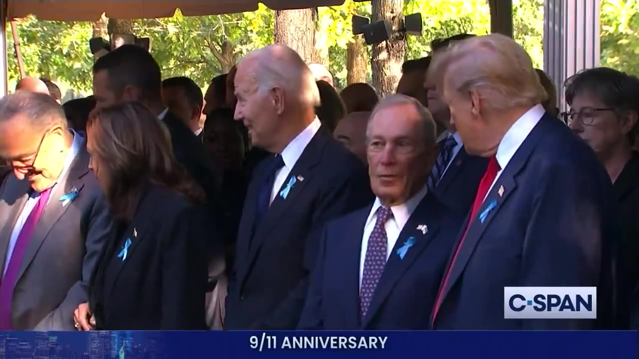 New Yorkers Chant For Trump's Return In Front Of Kamala, Biden At 9/11 Memorial