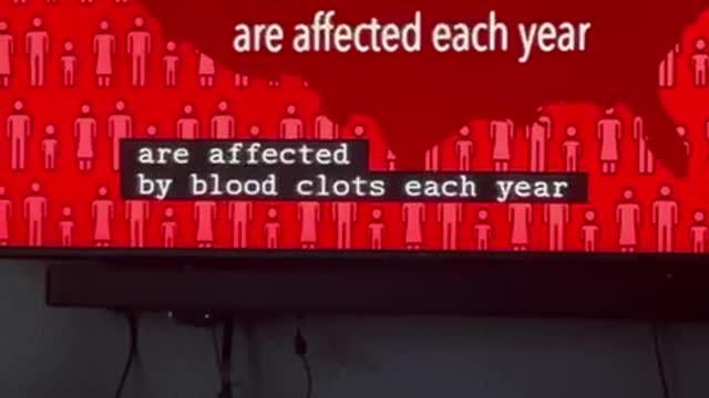 혈전으로 사망하는 미국인은 6분 마다 1명 발생한다는 광고