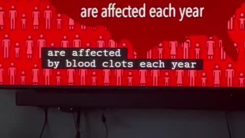 혈전으로 사망하는 미국인은 6분 마다 1명 발생한다는 광고