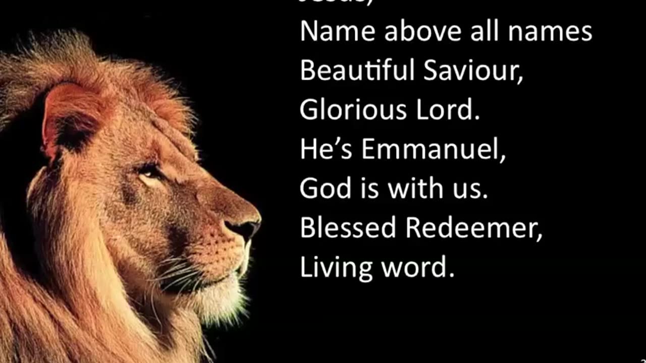 Jesus Name Above All Names ~ lyric video