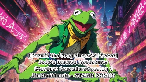 [Kermit sings/AI Cover] JoJo's Bizarre Adventure OP 3 Jin Hashimoto - STAND PROUD