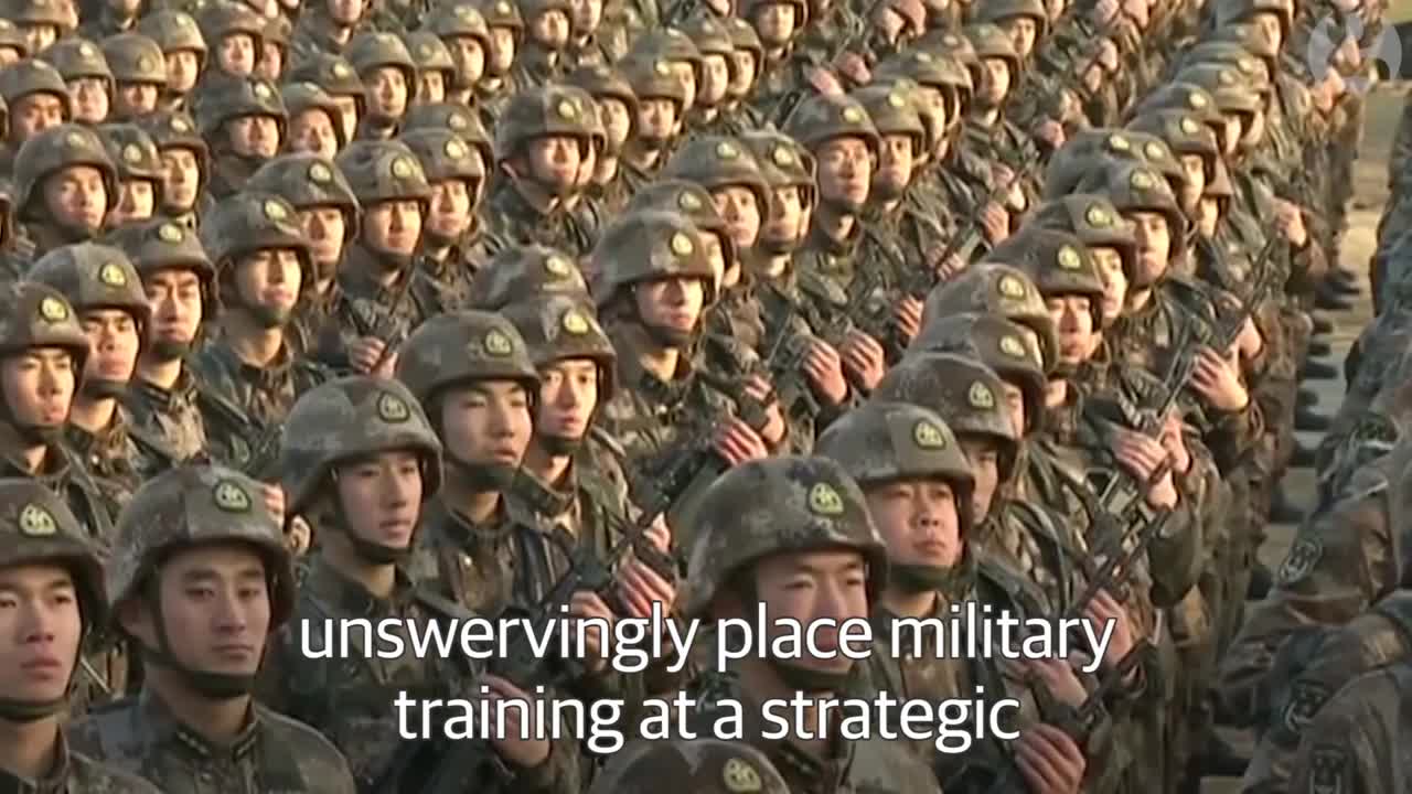 Chinese army puts on show of military might for Xi Jinping