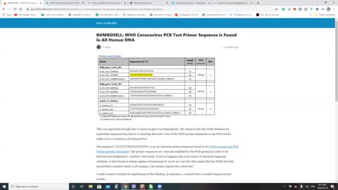 Bombshell Evidence that COVID is Chromosome 8 Human DNA – Faulty PCR Test