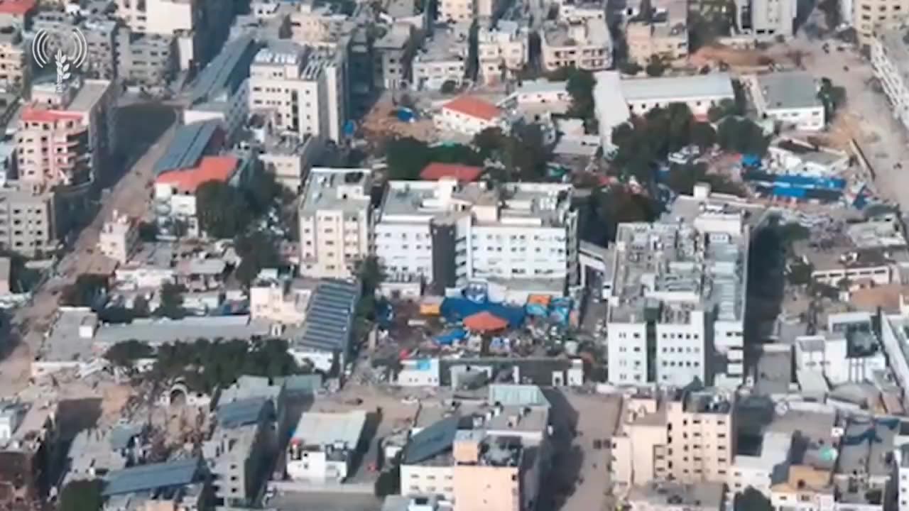 Destruction of the Hamas tunnel network under Shifa Hospital in Gaza