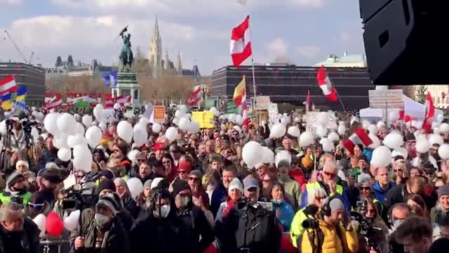 Protests against the plandemic take place every day in small towns and every week in Vienna!!!