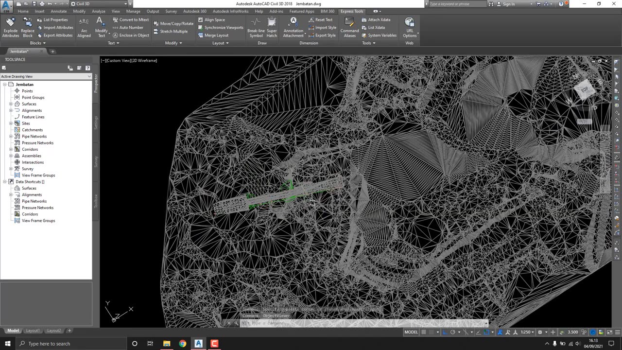 Autocad Civil 3D Bridge Corridor (Koridor Jembatan)