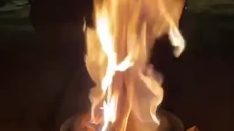 Healing fire show