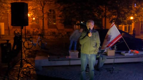 Greifswald - Martin mit Infos zur Demo in Lubmin 10-10-2022