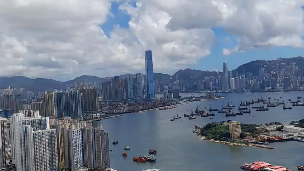 Hong Kong harbor view