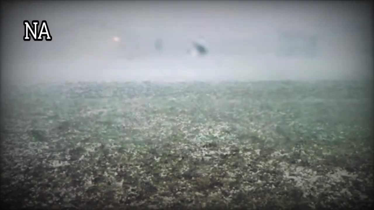 Footage of a terrible big hailstorm in Texas. Killeen is in a big chaos