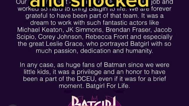 #Batgirl was already made and expected to debut sometime this ye...