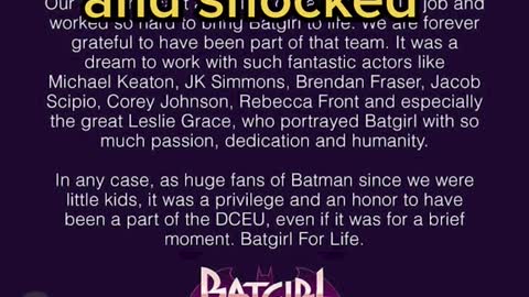 #Batgirl was already made and expected to debut sometime this ye...