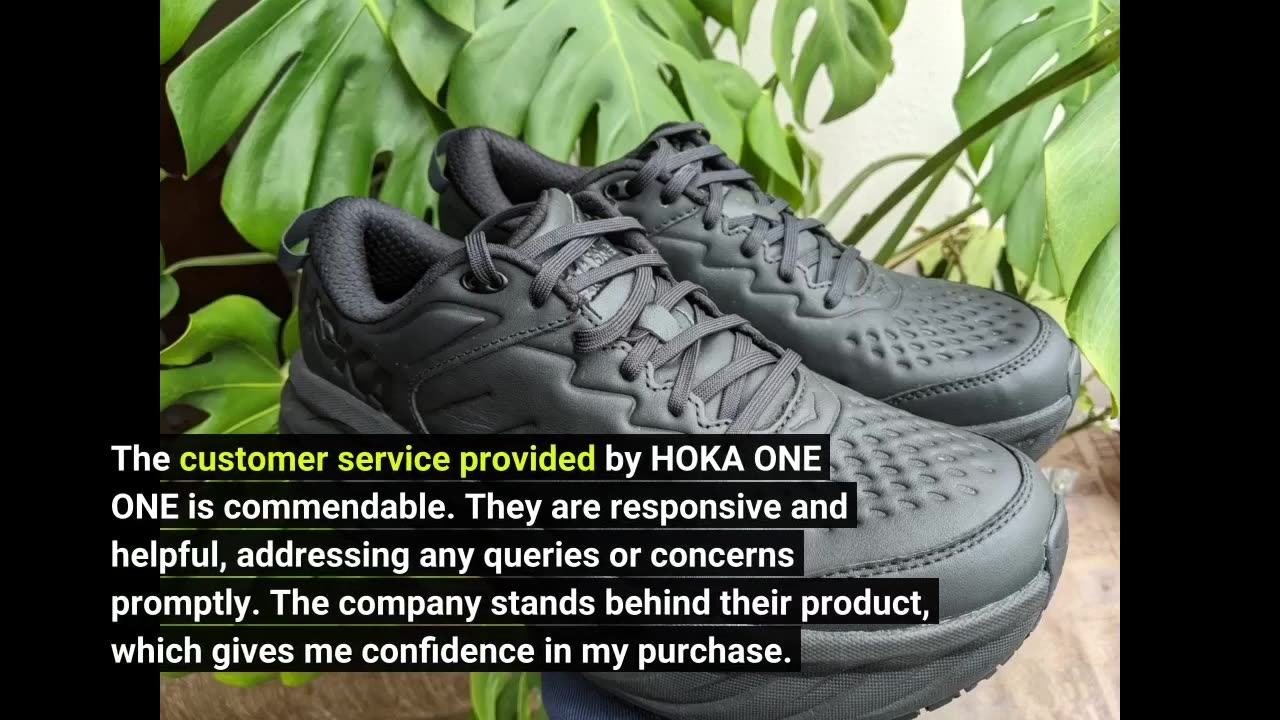 Real Feedback: HOKA ONE ONE Mens Bondi SR Leather Trainers