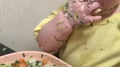 👶Baby Adorable! 🥰🙄Baby eating food