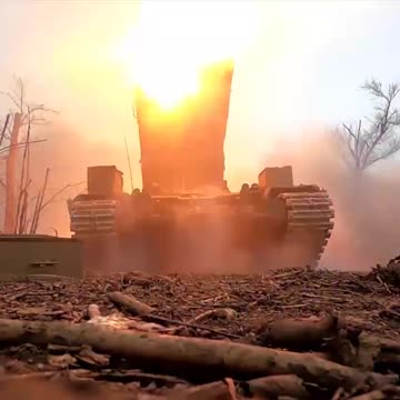 TOS-1A works on Ukrainian military posts