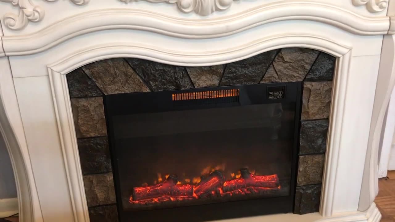 My Hubby surprised me with my most wanted! Grand White Fireplace. Thank you so much Baby!!!!!