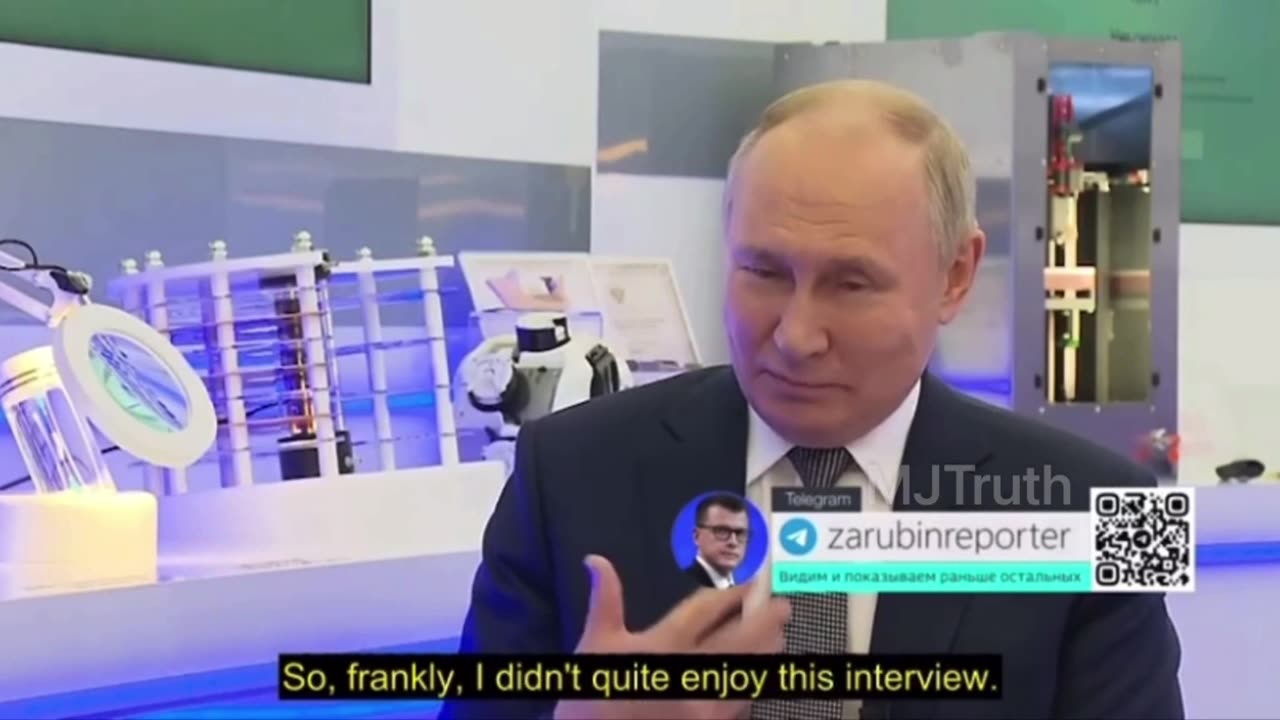 Putin says Tucker Carlson is a Dangerous Person who didn’t ask Sharp Enough Questions