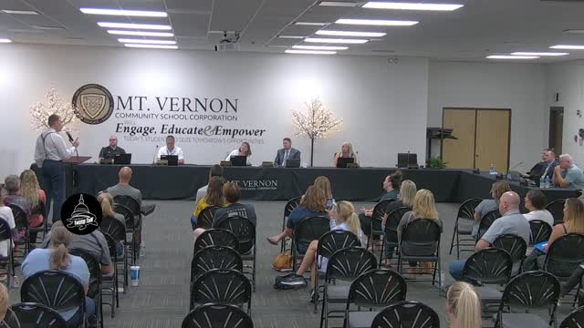 Mt. Vernon Indiana School Board Meeting 08-06-2021 Dr. Dan Stock MD