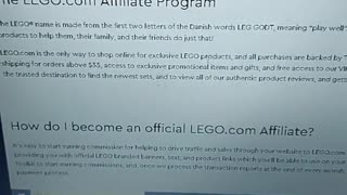 Make money with lego affiliate program