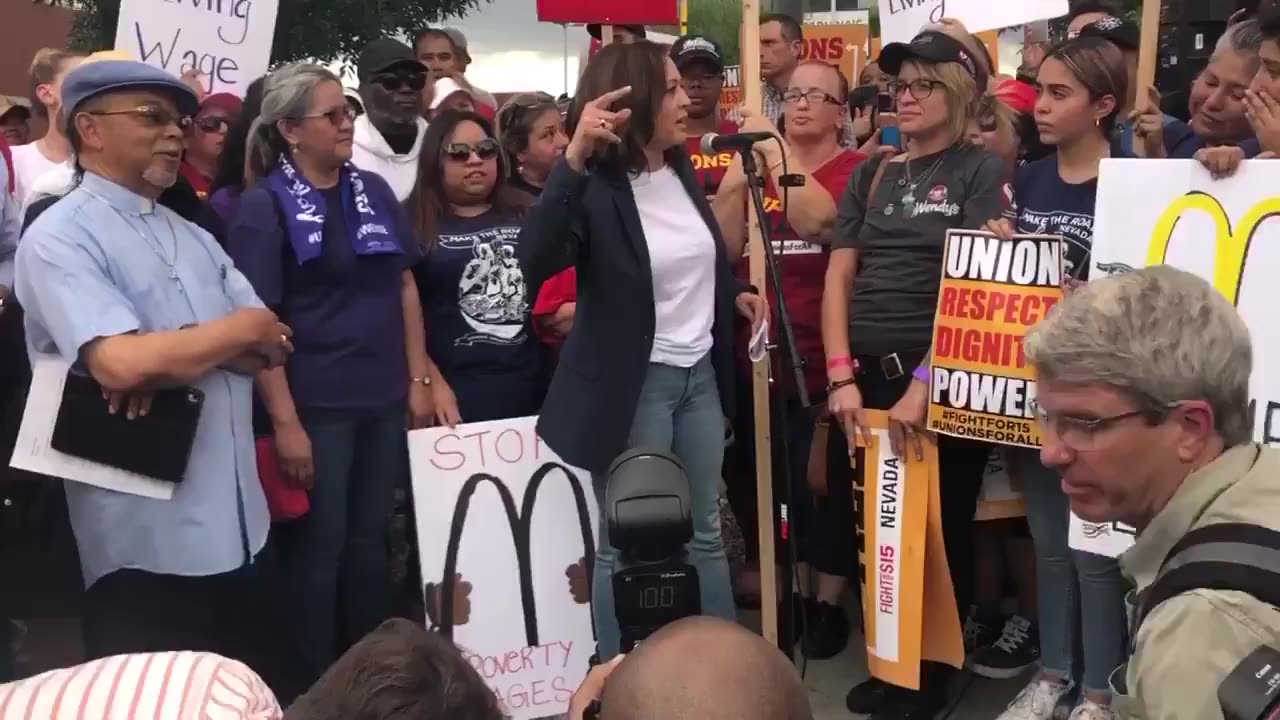 Kamala said she was in charge of the french fries and ice cream at McDonalds