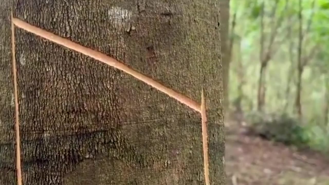 Nature’s Harvest: Capturing the Flow of Rubber Sap