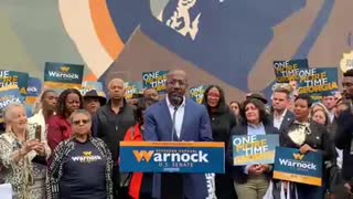 Raphael Warnock starts runoff election campaign in Atlanta