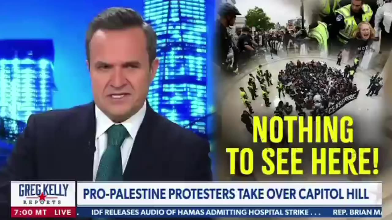 Newsmax host SNAPS after media and Democrats IGNORE pro-Hamas insurrectionists storming US Capitol