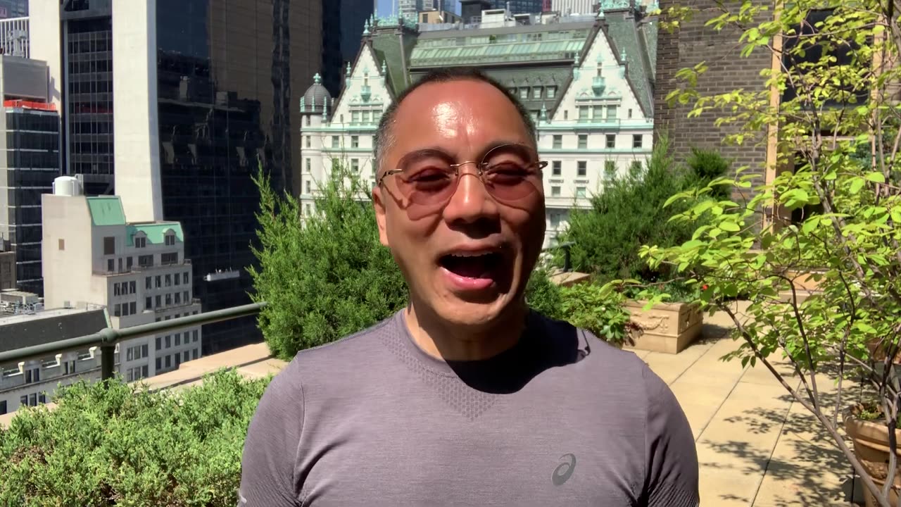 20190729文贵先生视频：尊敬的战友们好你们健身了吗？你们往身上泼水了吗？为什么在曼哈顿举行的国际经济会议改变了议程？一切都是刚刚开始！