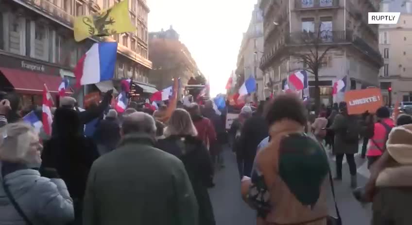 Anti NATO demonstration in France