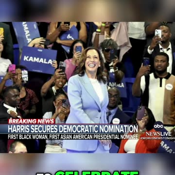 Kamala Harris Makes History: First Black Woman and Asian American Democratic Nominee for President