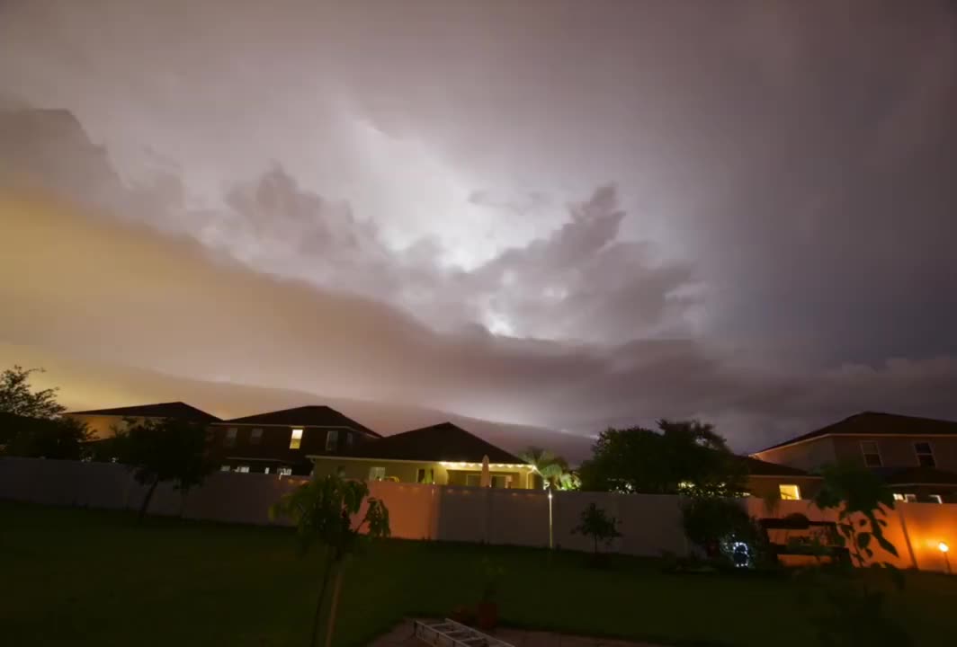 Timelapse Of Clouds Covering The Sky During A Thunderstorm