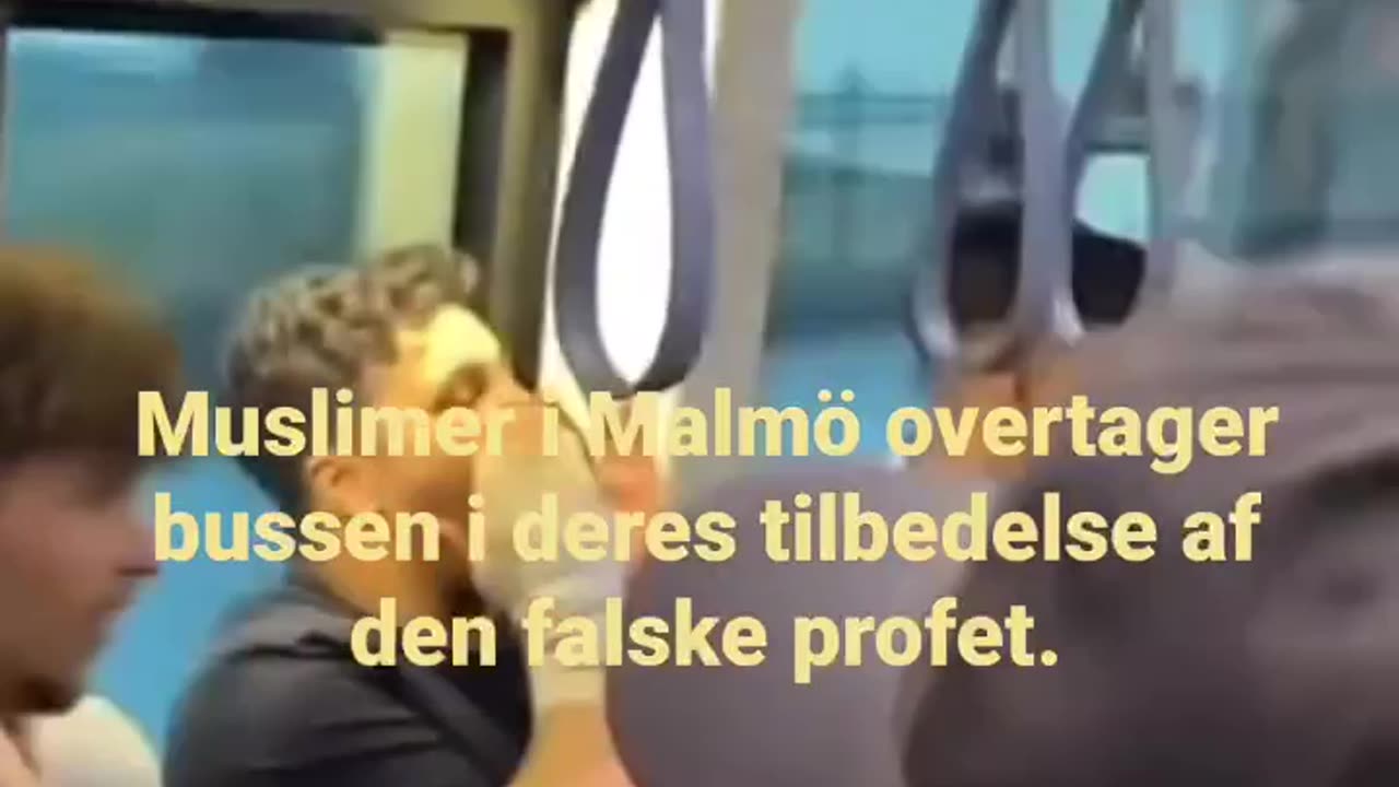 Islamized Sweden: Chants of Allahu Akbar on Crowded City Bus in Malmö