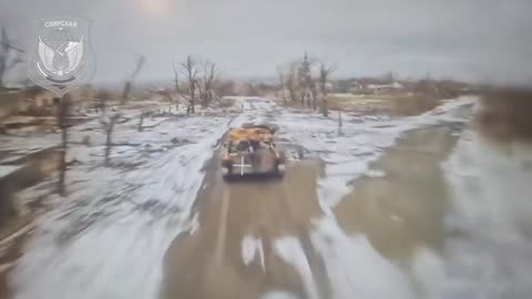 Russian drone operators strike Ukrainian armored vehicles in the city of Chasov Yar