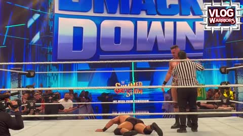 Brock Lesnar absolutely destroys Theory - WWE Smackdown 7_22_22