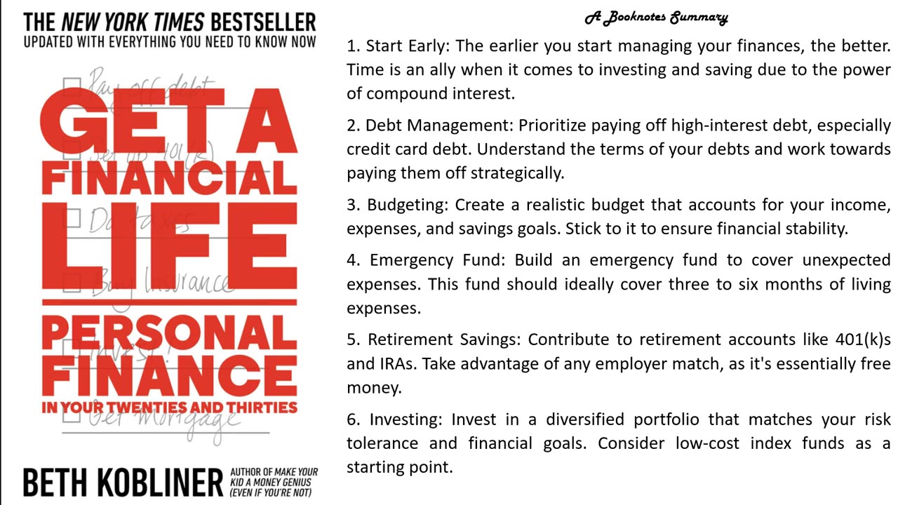 Get a Financial Life: Personal Finance in Your Twenties and Thirties by Beth Kobliner