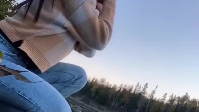 The phone was shocked by the sound