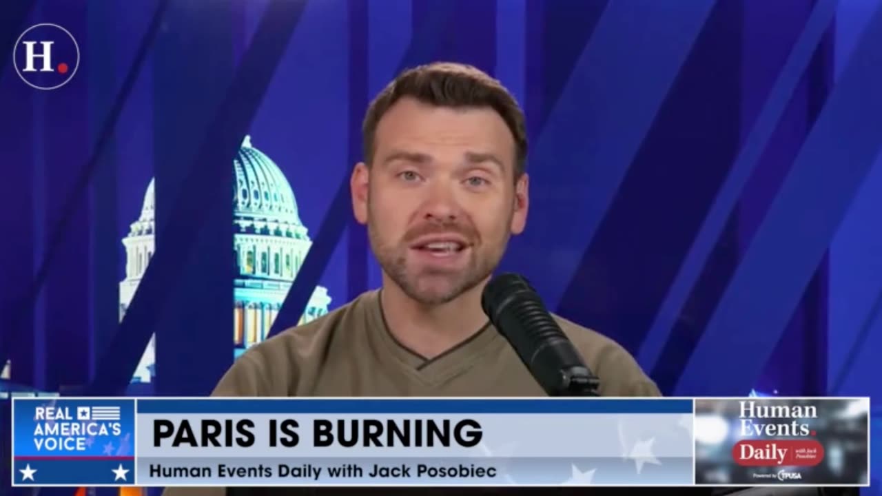 Jack Posobiec SLAMS Emmanuel Macron as protests rage on across France.