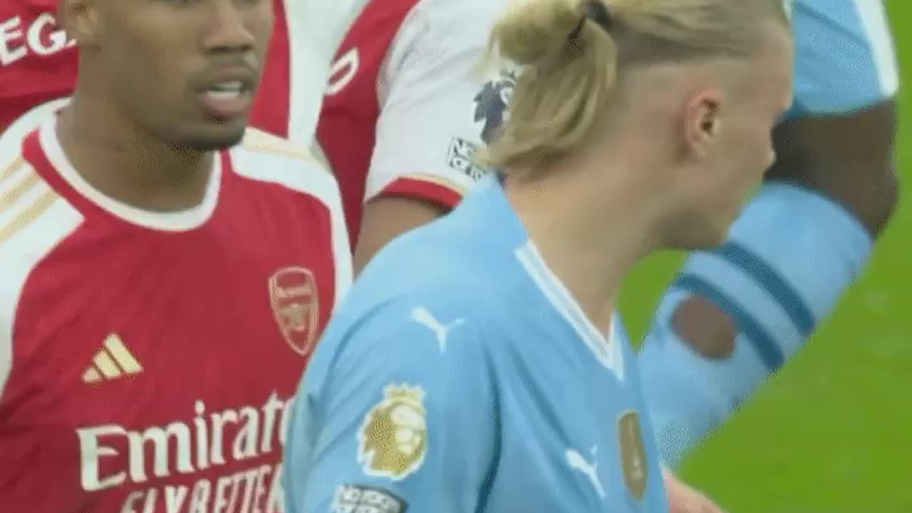 MANCHESTER CITY 0-0 ARSENAL Gabriel Magalhaes Vs Erling Haaland