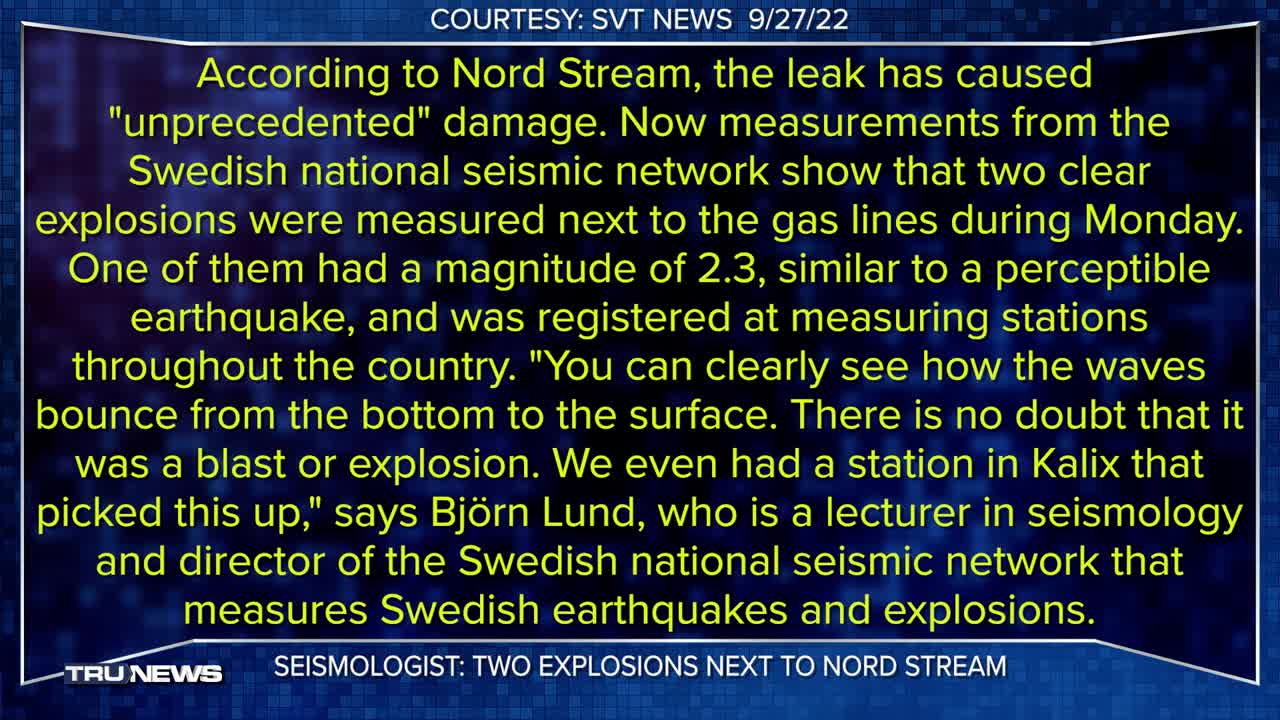 Mysterious Explosions Rip Apart Russia’s Nord Stream Pipelines