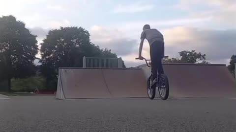 Transition clips on BMX bike.