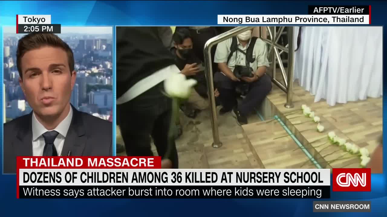 Nursery school massacre in Thailand leaves dozens of children dead