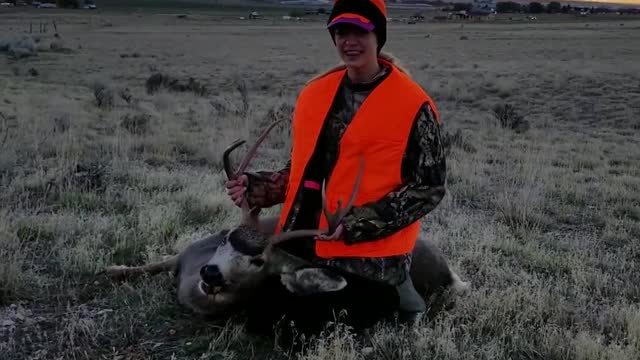 Utah girl feeds the family.