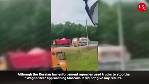 Wagner" group moving towards Moscow broke through the barricades of trucks